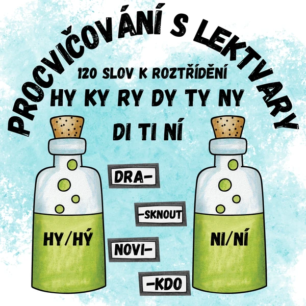 hy ky ry dy ty ny/ di ti ni Lektvary
