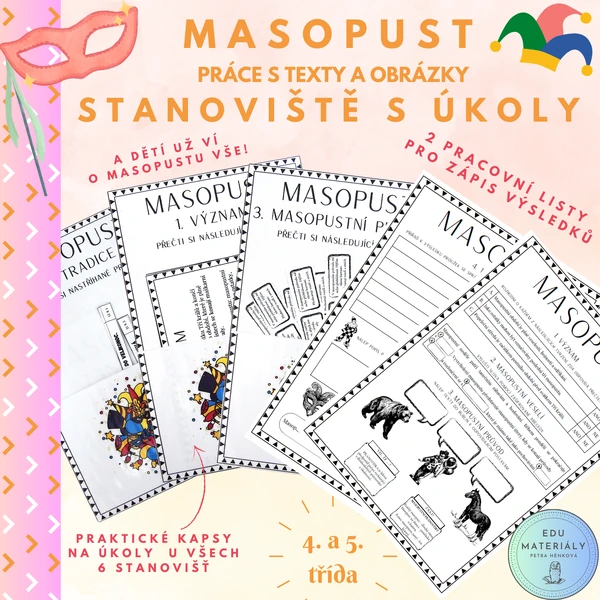 Masopust - stanoviště s úkoly