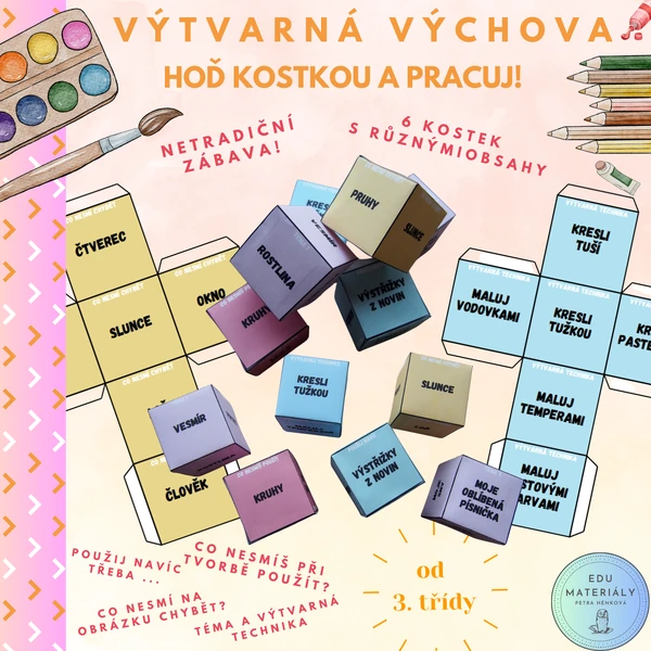 Výtvarná výchova - hoď kostkou!