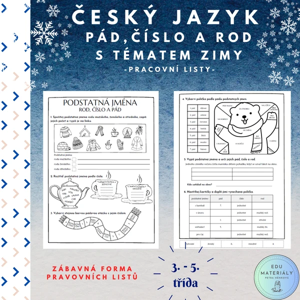 Pád, číslo a rod s tématem zimy