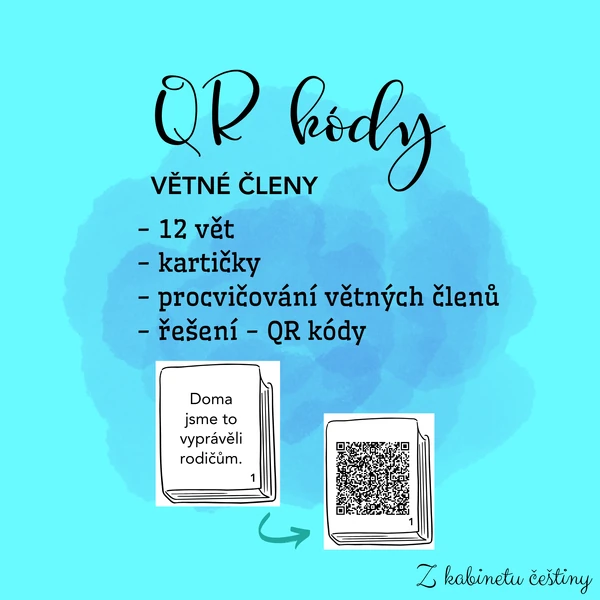 QR kódy - větné členy