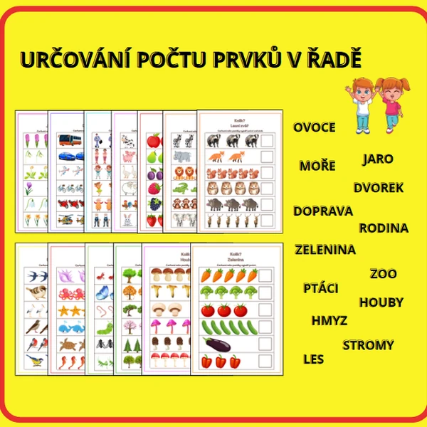 Počet prvků v řadě