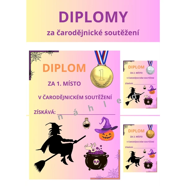 DIPLOMY - pálení čarodějnic