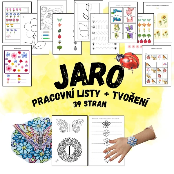 Jaro - pracovní listy + tvoření