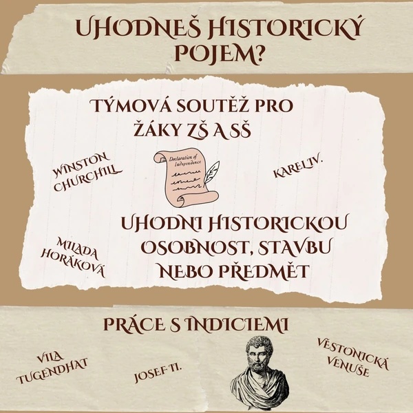 Uhodni historický pojem pomocí indicií - soutěž pro SŠ i ZŠ 