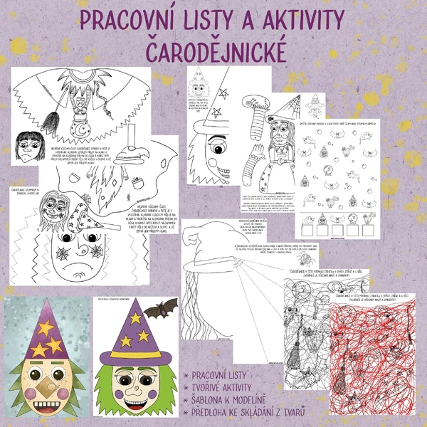 Čarodějnické pracovní listy a aktivity