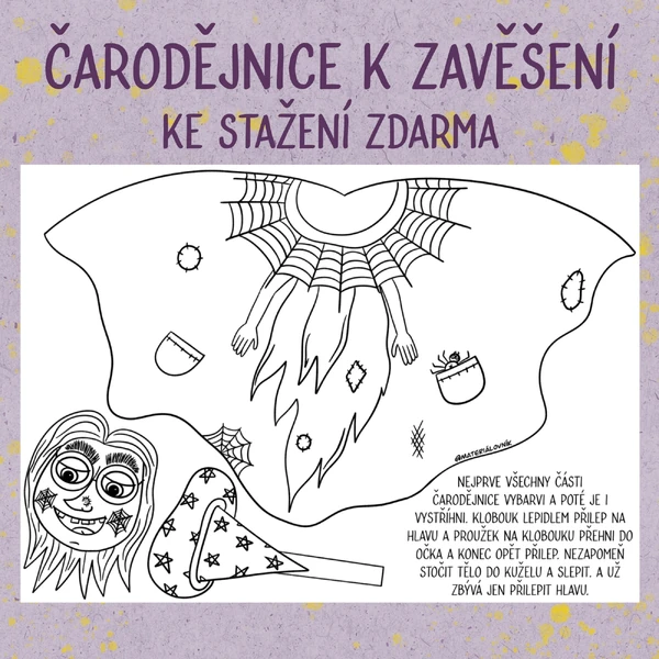 Čarodějnice k zavěšení