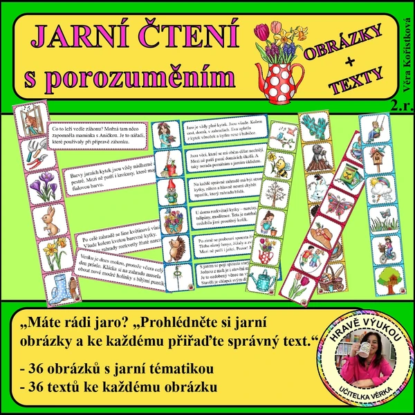 JARNÍ ČTENÍ S POROZUMĚNÍM – OBRÁZEK + TEXT – 2. třída
