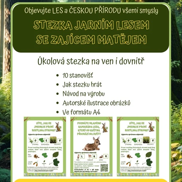 STEZKA JARNÍM LESEM SE ZAJÍCEM MATĚJEM