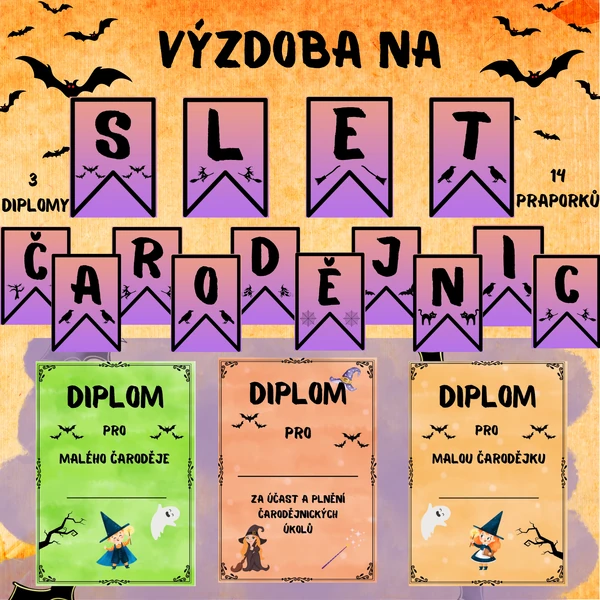 Výzdoba na čarodějnice