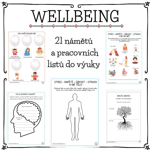 Wellbeingové aktivity + pracovní listy