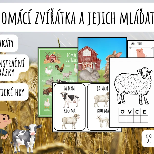 Domácí zvířátka, na farmě