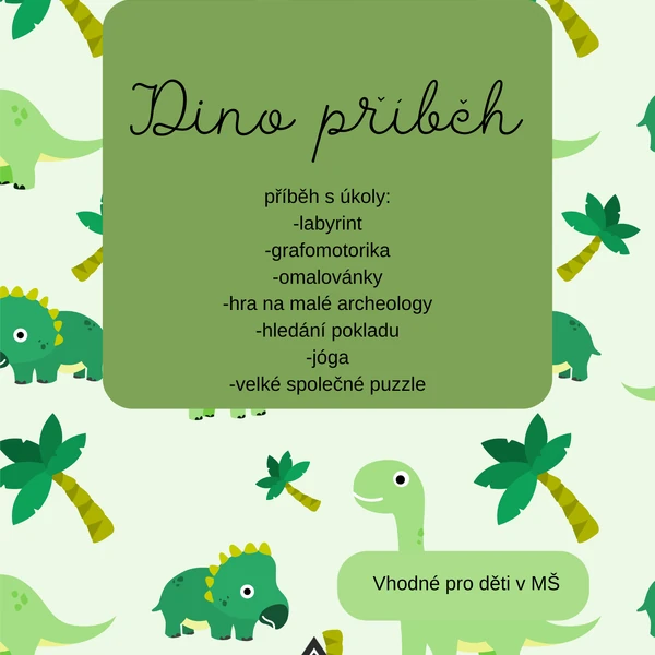 Příběh s úkoly Dino