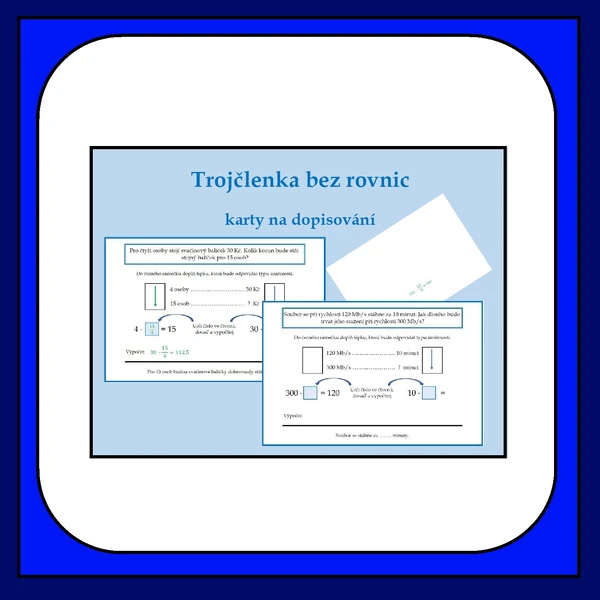 Trojčlenka bez rovnic