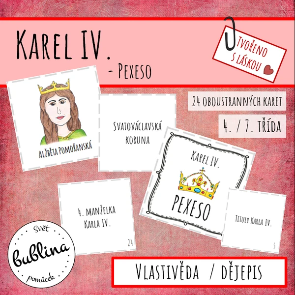 Lucemburkové - pexeso - Karel IV.