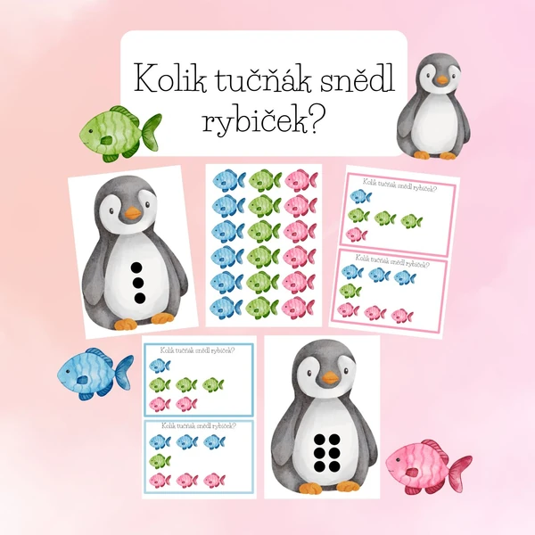Kolik tučňák snědl rybiček?