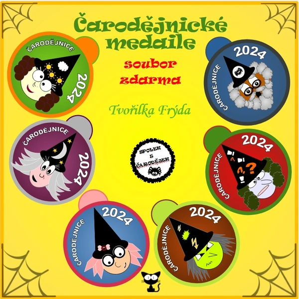 Čarodějnické medaile zdarma