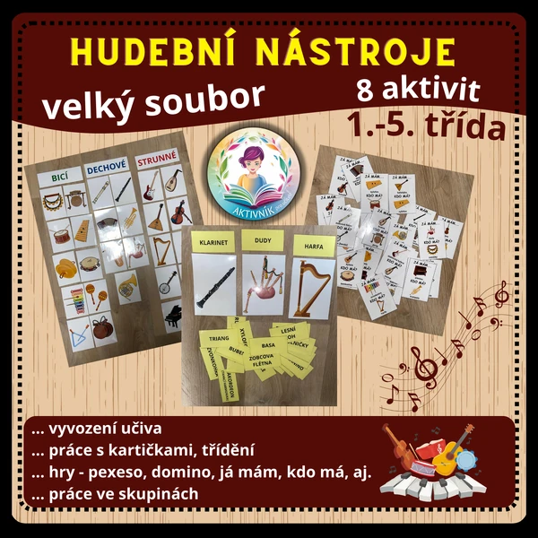 HUDEBNÍ NÁSTROJE - velký soubor 