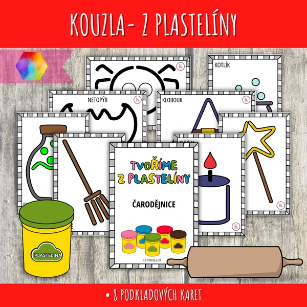 Tvoření z plastelíny na čarodějnice