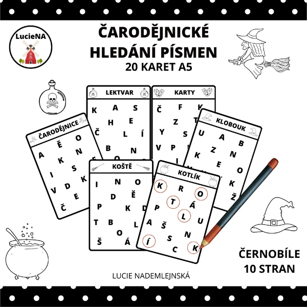 ČARODĚJNICKÉ HLEDÁNÍ PÍSMEN
