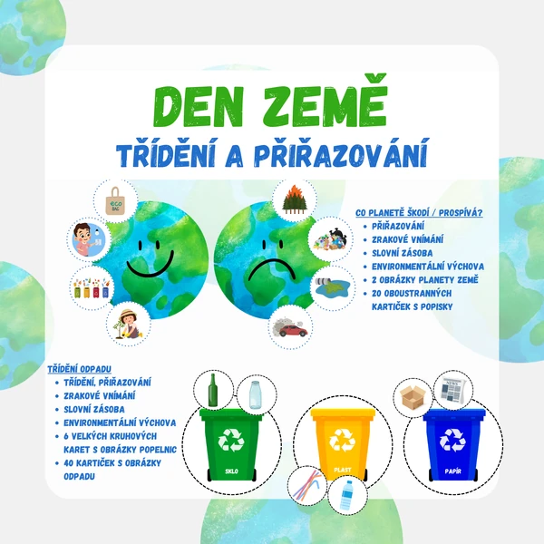 DEN ZEMĚ - třídění a přiřazování