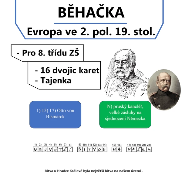 Běhačka - Evropa ve 2. polovině 19. století