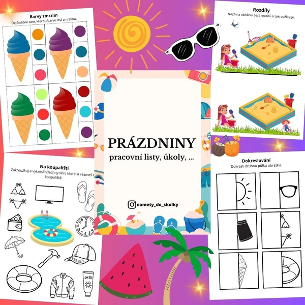 Prázdninové úkoly a procvičování 