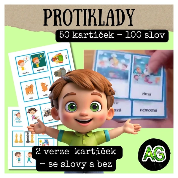 Výukové kartičky - PROTIKLADY 2