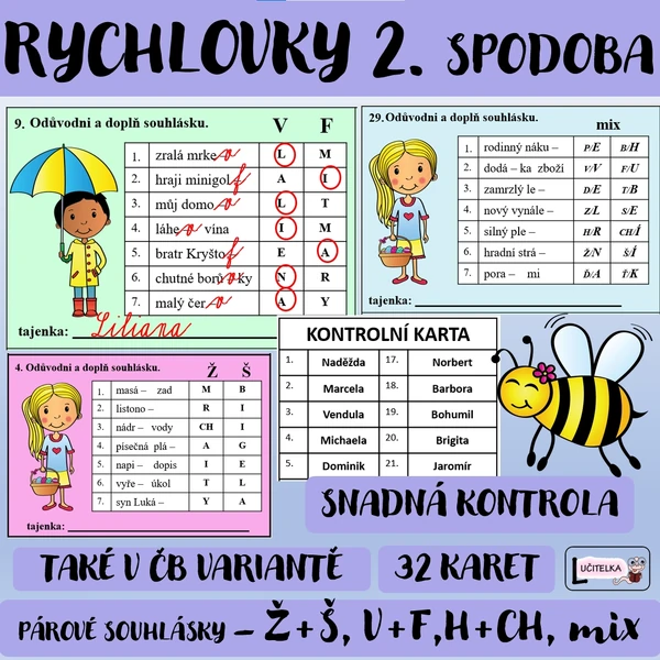 Rychlovky / párové souhlásky 2