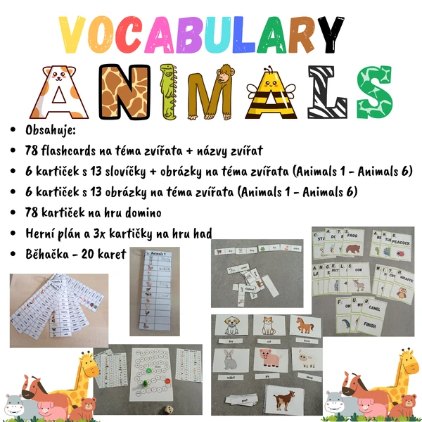 Vocabulary - animals - sada