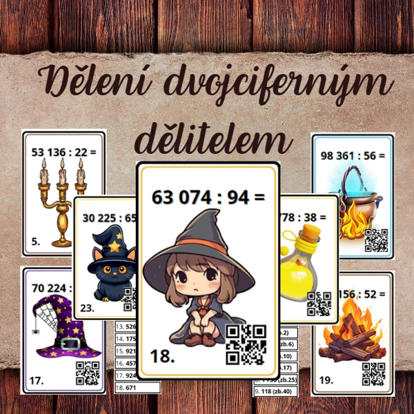 Dělení dvojciferným dělitelem - ČARODĚJNICE
