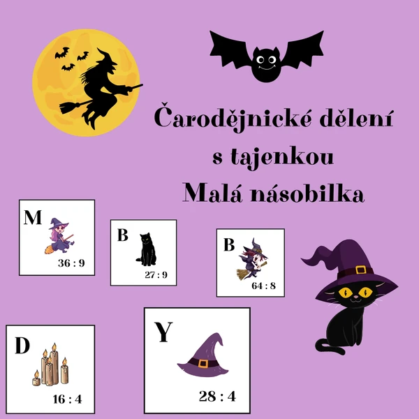 Čarodějnické dělení - Malá násobilka