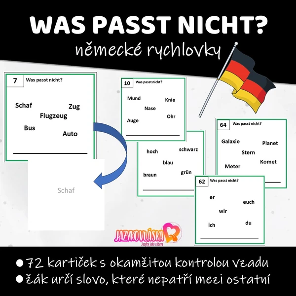 Was passt nicht německé rychlovky