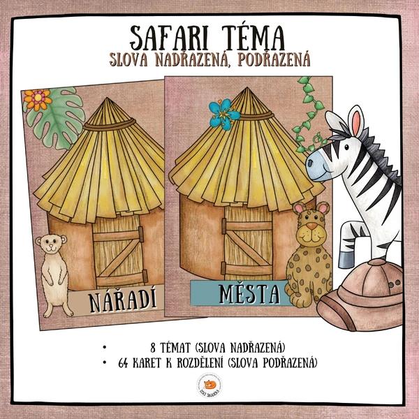 Slova nadřazená, podřazená - Safari