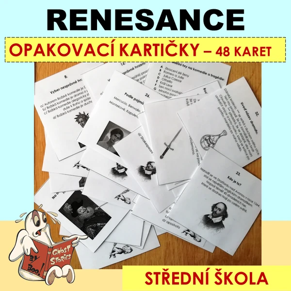 Renesance - opakovací kartičky