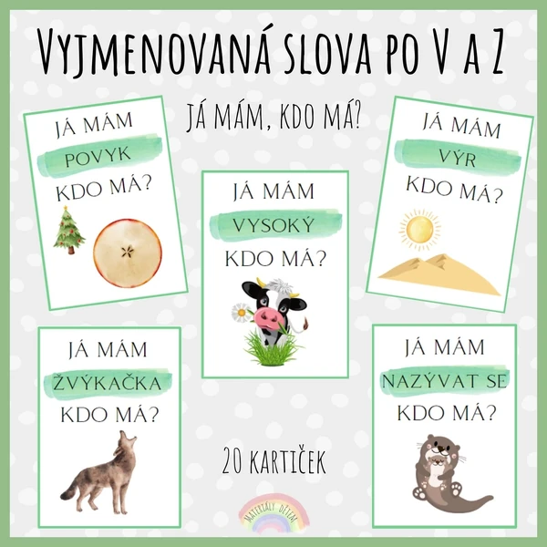 Já mám, kdo má? Vyjmenovaná slova po V a Z