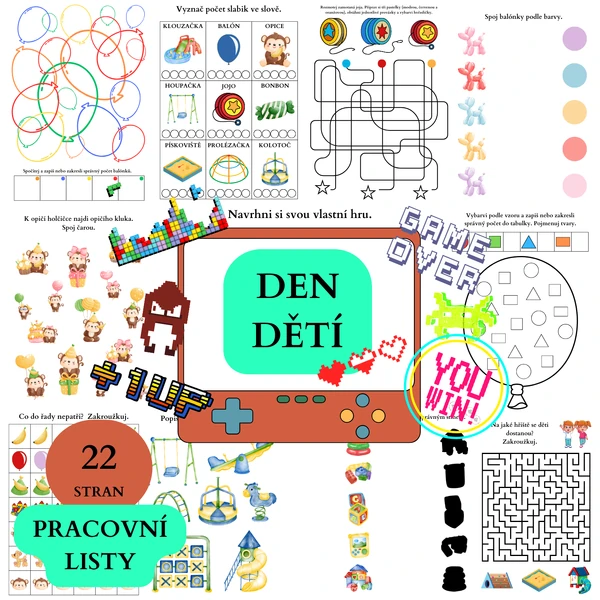 Den dětí pracovní listy
