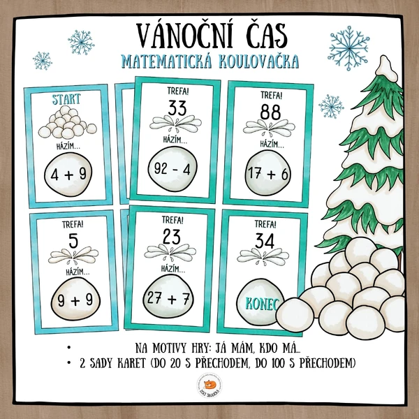 Matematická koulovačka - Vánoční čas