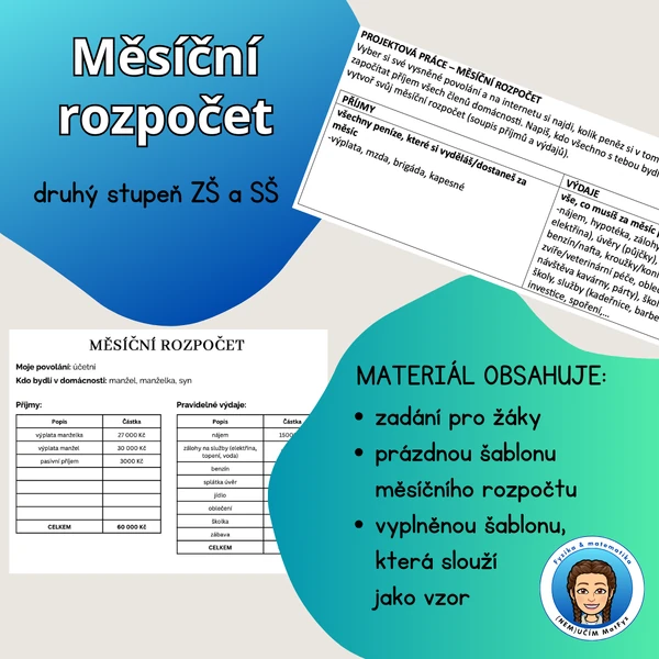MINI projekt - měsíční rozpočet