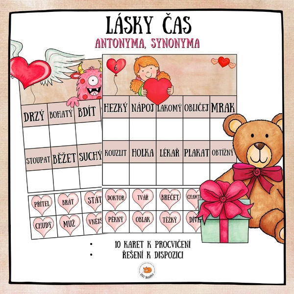 Antonyma, synonyma - Lásky čas