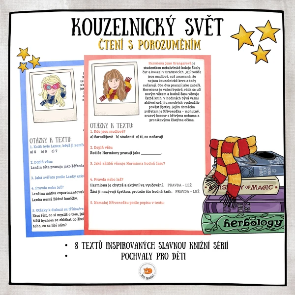 Čtení s porozuměním - Kouzelnický svět