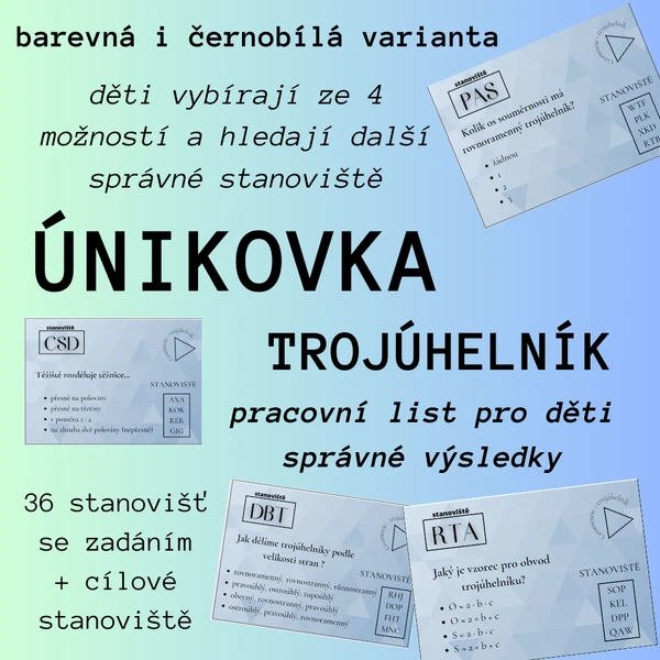 Únikovka - trojúhelník (36 stanovišť)
