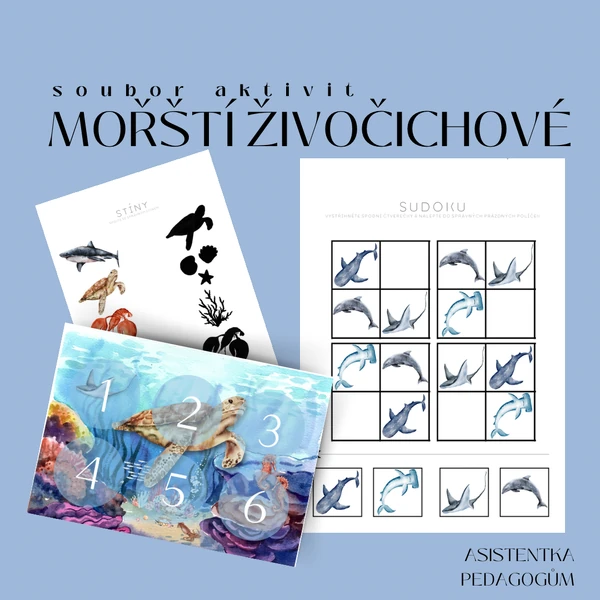 Mořští živočichové - soubor aktivit