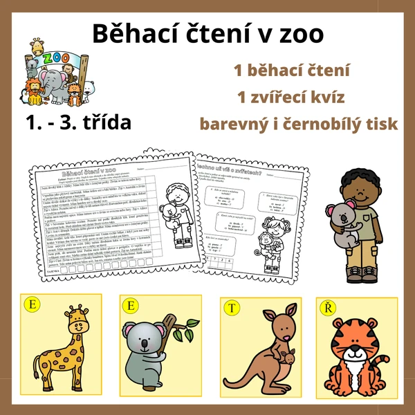 Běhací čtení v zoo