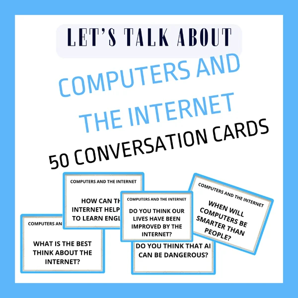 COMPUTERS AND INTERNET CONVERSATION CARDS