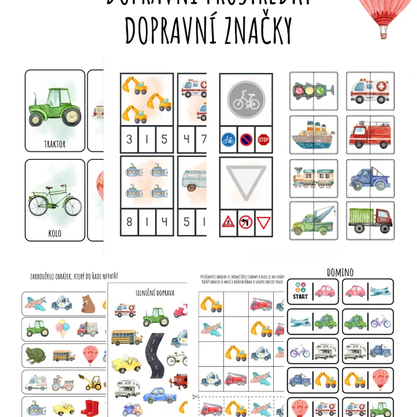 Dopravní prostředky, značky