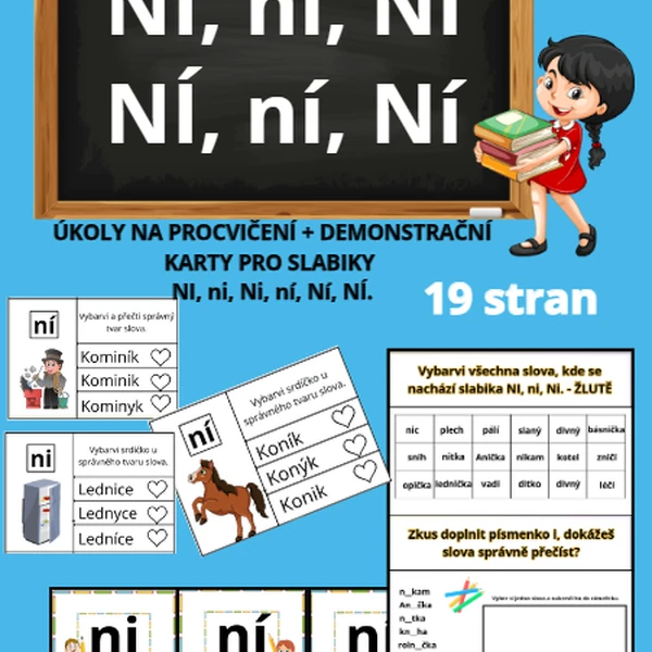 Rozlišování NI/NÍ vhodné pro 1. třídu