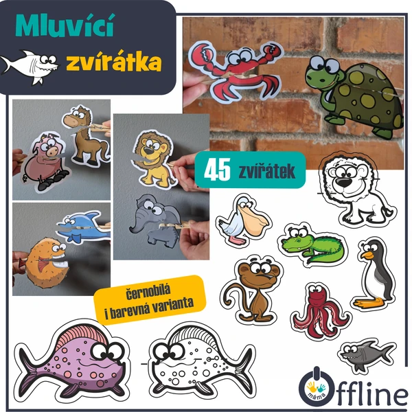 Mluvící zvířátka na kolíčku