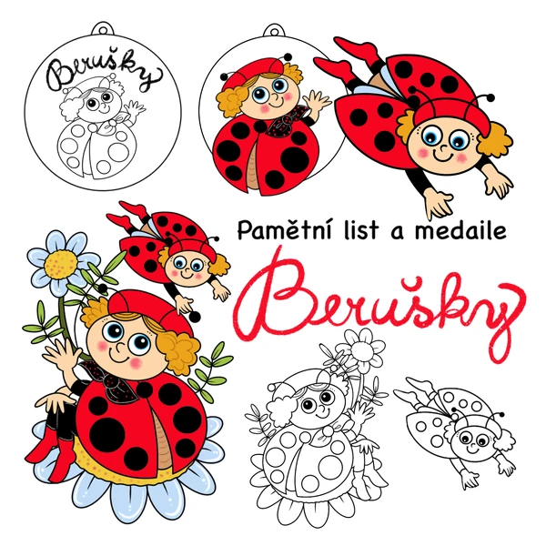 Berušky - pamětní list a medaile