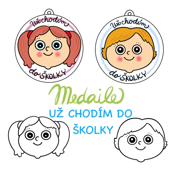 Medaile - Už chodím do školky
